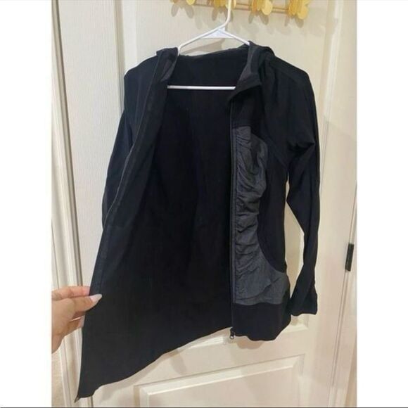 Lululemon Zip Up Attached Hood Sweater Size 6 - Picture 6 of 9